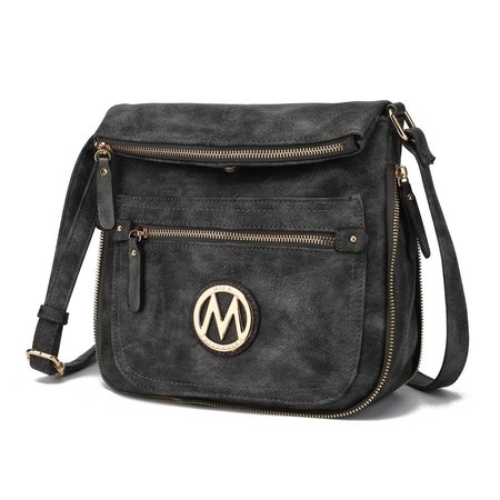 MKF COLLECTION BY MIA K. MKF Collection by Mia K. MKF-X434CRC Luciana Crossbody Bag; Charcoal MKF-X434CRC